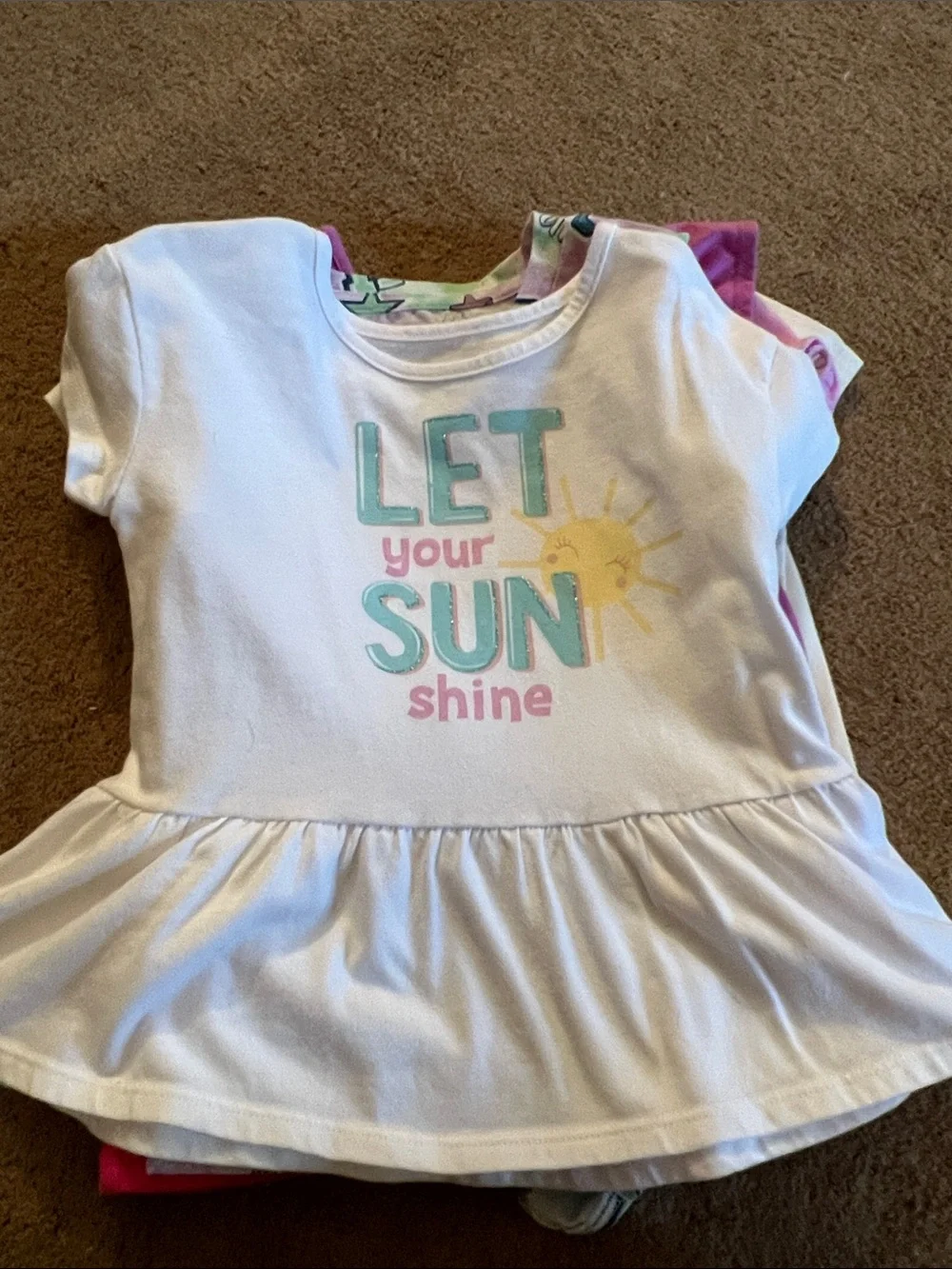 Gymboree Girls Mixed Short Sleeve Tops - Pink, White, Navy, Purple